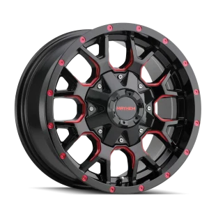 Mayhem – WARRIOR – Black – 17″x9″ -12mm – Summer Wheels – 8015-7952BTR